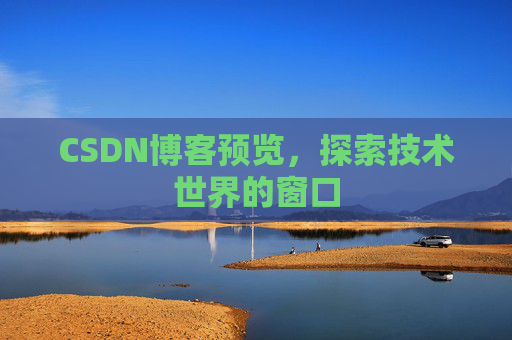 CSDN博客预览，探索技术世界的窗口